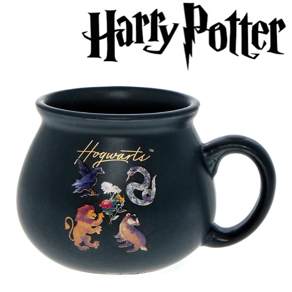 Harry Potter Hogwarts Stoneware Black Cauldron Shaped Mug
